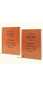 Mom And Dad I Want to Hear Your Life Story Journal (Hardcover). This Journal, Which Includes 250+ Prompt Questions, Is A Sentimental Fathers Day Gift For Dad Thanksgiving Day, Birthdays & Christmas.