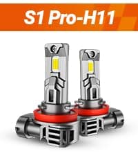 SEALIGHT 9006 Bulbs, 40000LM 6500K Fog Bulbs 1:1 Mini Size with Cooling Fan, HB4 for Powersports ATV/UTV, 3 Mins Plug-N-Play, Pack of 2