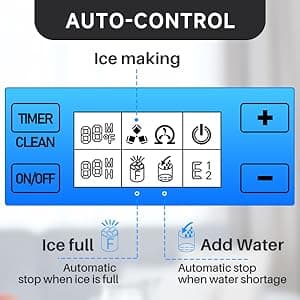 ICEPURE 15" Under Counter Ice Maker with Drain Pump, 90lbs/24H, Self-Cleaning, Smart Reminder, 24H Timer, ETL FCC, Built-in or Freestanding for Residential and Commercial, Stainless Steel