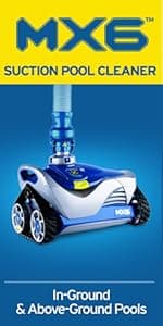 Zodiac MX6 Suction-Side In-Ground Pool Cleaner, Cyclonic Suction and X-Trax for Extreme Maneuverability