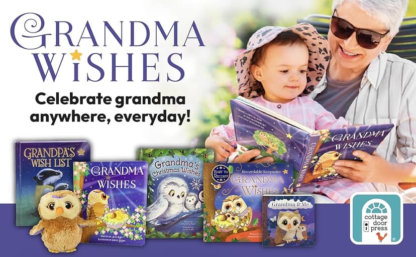 Grandma & Me Children's Finger Puppet Board Book, Ages 1-4