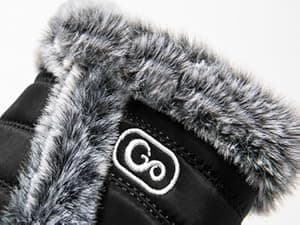 HARENCE Womens Winter Boots Comfort Snow Warm Fur Lined Outdoor Waterproof