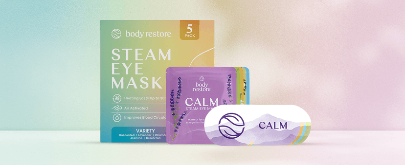 Body Restore Heated Eye Mask for Dry Eyes 5 Pack - Self Heating Warm Compress, Christmas Stocking Stuffers, White Elephant, Birthday Gifts for Women, Men, Stye Eye Treatment, Relaxation - Variety