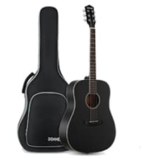 Donner 41” Acoustic Guitar Bundle for Beginners Adults with Online Lesson, 4/4 Full Size Steel Acustica Guitarra with Gig Bag, Tuner, Strap, Strings, Picks, Capos, Cutaway, Natural, DAG-1C/DAD-110C