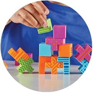 Learning Resources STEM Explorers Brainometry - 3d Puzzle, Brain Games, Brainteaser, Building Logic Toys, Gifts For Boys and Girls, Fine Motor Skills , Pattern Blocks, Math Manipulatives