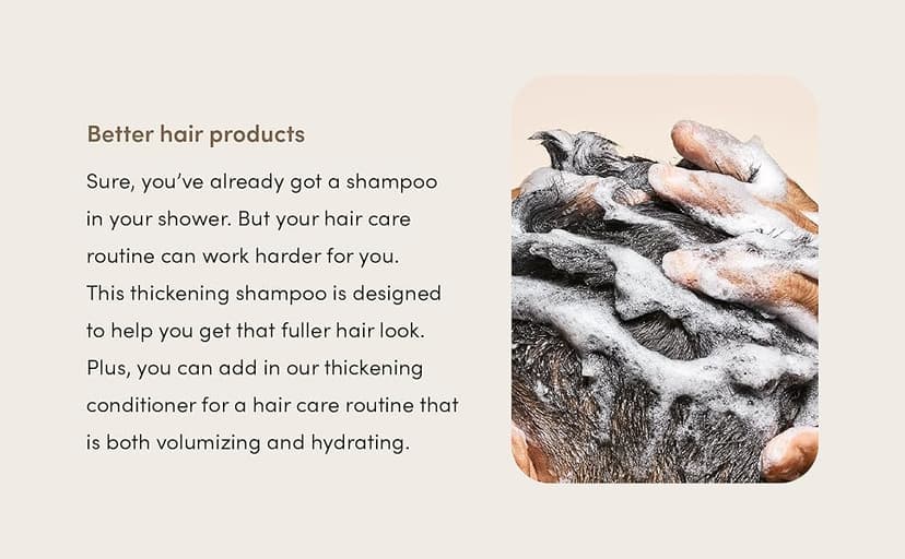 hims Thick Fix Shampoo for Men - Thickening Shampoo With Saw Palmetto and Niacinamide - No Parabens or Sulfates, Vegan and Cruelty Free - Fresh Eucalyptus Grove, 2 pack, 6.4oz