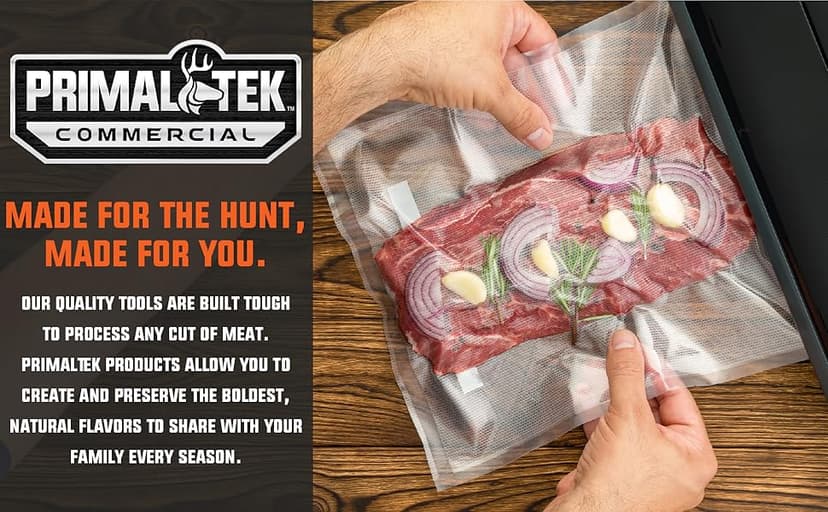 15” Commercial Grade Vacuum Sealer – User Friendly for Food Preservation & Sous Vide, 28” Vacuum Pressure – Features Auto Cooling System, Smart Heat Technology, Built-In Vacuum Bag Storage