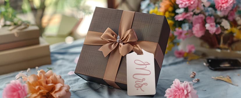 Bridal Shower, Engagement & Wedding Gifts – Personalized Registry Essentials for Just Married Newlyweds Chelmon Mr and Mrs Tags for Couples, Bride Groom Honeymoon Travel Gifts B07SSFDVMZ