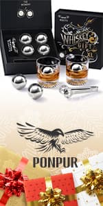 Gifts for Men Dad, Whiskey Stones, Him Husband Boyfriend Gifts for Birthday Anniversary Christmas, Unique Wedding Housewarming Gifts for Men Who Have Everything, Cool Stuff Gadgets for Dad Grandpa