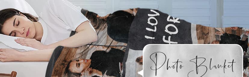 Ships Next Day, Custom Photo Blanket I Love You Girlfriend Boyfriend Gifts, Personalized Blankets Couples Gifts Christmas Blankets Women Gifts