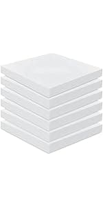 Frienda 6 Pack 2" X 20" X 20" Upholstery High Density Foam Cushion White Square Seat Replacement Cushion or Commercial Use Stuffing Craft Foam Couch Chair Padding DIY Projects