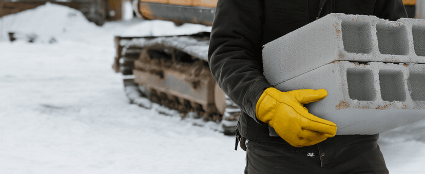 DLY Winter Work Gloves for Men, Water-Resistant, Insulated, Puncture and Abrasion Resistant, Cowhide Leather with Warm Thinsulate Lining for Cold Weather, Large, Yellow, New