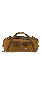 Carhartt 40L Utility Duffel, Heavy-Duty Gear Bag for Jobsite, Gym, & Travel, Duffel Bag (Carhartt Brown), 40L