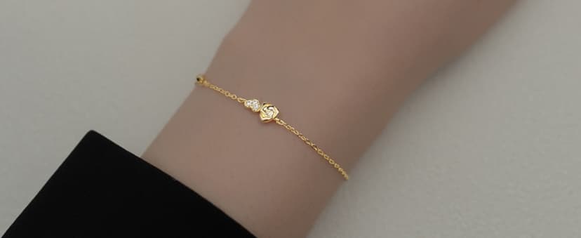LOVECOM 925 Sterling Silver Star/Heart/Flower/Butterfly Bracelets for Women B0DQ93M6G7