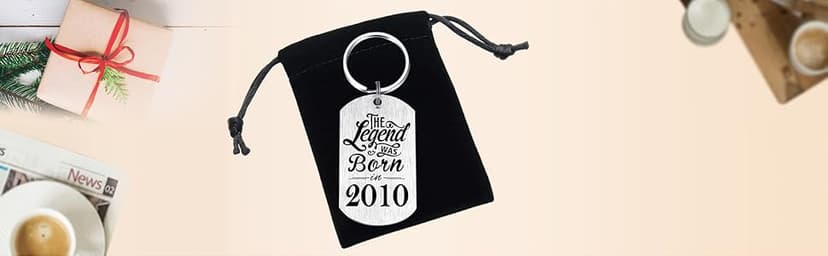 Yobent Birthday Gifts for Men Women Him, Happy Birthday Personalized Keychain, Men Gifts for Bday Unique B0CQ8GFN4W