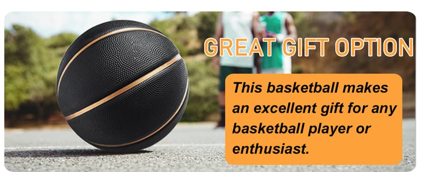 Senston 27.5‘’/29.5'' Basketball Outdoor Indoor Rubber Basketball Ball for Kids/Adult Official Size 5/7 Basket Ball with Pump