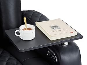 comfiroom Leather Home Theater Seating, Classic Series Game Seats Movie Theater Chairs Recliner Sofa with Type-C USB Charger Port, Bedroom Sofa Chair for Living Room (Black, Row of 1)