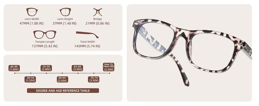 JOLISU 5 Pack Reading Glasses For Women - Stylish Blue Light Blocking Readers -Womens Men Spring Hinge Eyeglasses (2.00)