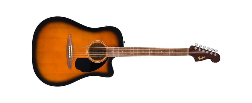 Fender California Debut Redondo CE Series Acoustic Guitar, Beginner Guitar, 2-Year Warranty, Includes Built-In Tuner, Black