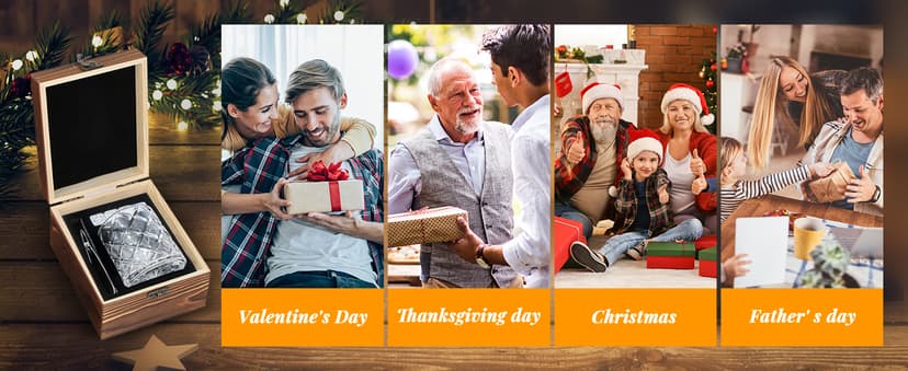 Whiskey Stones Gift Set - Bourbon Stones Gift for Men - 4 Granite Chilling Whiskey Rocks - Whiskey Glass and Stones Set - Drinking Gifts for Men Dad Husband Birthday Father's Day Groomsmen Gifts