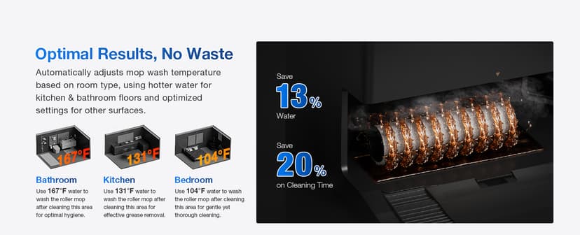 ECOVACS DEEBOT T80 Omni Robot Vacuum and Mop, 18,000Pa Suction, OZMO Roller Mop with TruEdge, Zero-Tangle Brush, AI Navigation, All-in-One Station