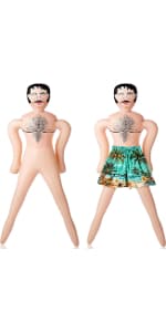 Liliful 59 Inch Blow up Doll Inflatable Life Size Funny Gag Gift for Bachelors Halloween Party Accessories Props Decoration(Cassie)