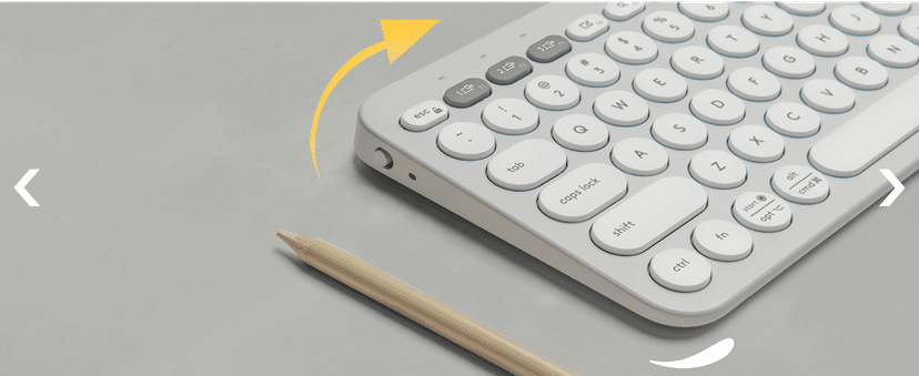 Logitech Pebble Keys 2 K380s, Multi-Device Bluetooth Wireless Keyboard with Customizable Shortcuts, Slim and Portable, Easy-Switch for Windows, macOS, iPadOS, Android, Chrome OS - Tonal Graphite