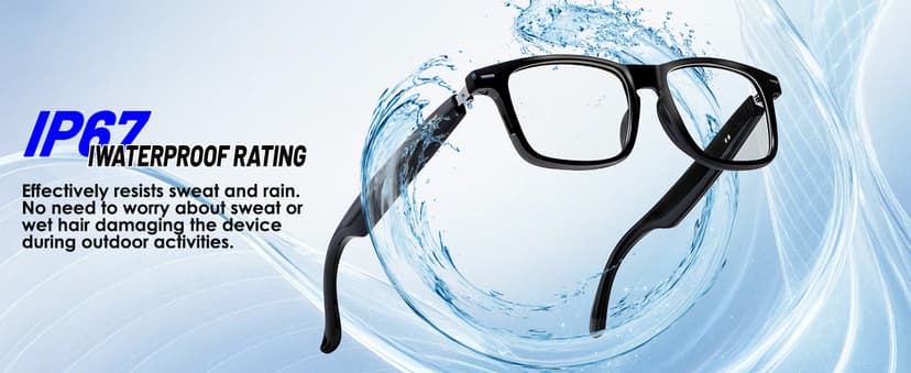 AI Smart Glasses for Men & Women – Powered by ChatGPT, 164+ Languages Translation and Photochromic Lens, Meeting Assistant, Bluetooth Glasses w/ Music & Hands-Free Calling, UV & Blue Light Protection