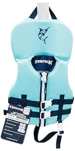 SearocK Children’s Life Jacket – US Coast Guard Approved Infant & Youth Life Vest for Boating, Fishing & Water Sports – Kids & Toddler PFD with Secure Buckles