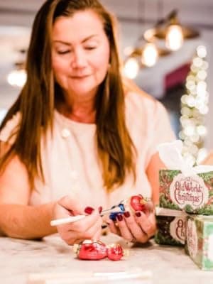 Old World Christmas Fly Fishing Santa Glass Blown Ornament for Christmas Tree, Handcrafted Holiday Decoration, Fisherman Collection