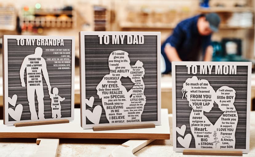 Birthday Gifts for Dad from Daughter, Easter Father’s Day Dad Gift from Daughter, Rustic Daddy and Daughter Hug Wood Sign, Papa Valentine’s, Christmas Gifts Ideas