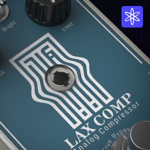 Donner Compressor Guitar Pedal, Lax Comp Compressor Pedal for Electric Guitar and Bass, Classic Peak Limiter Style Compressor with 2 Band EQ Boost Effect Pure Analog True Bypass