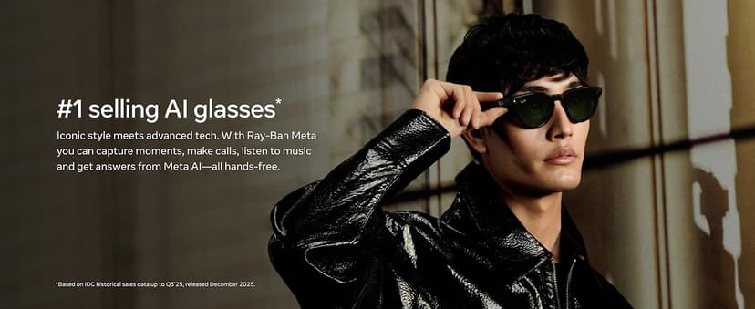 Ray-Ban Meta (Gen 2), Wayfarer, Matte Black | Smart AI Glasses for Men, Women — 2x Battery Life — 3K Ultra HD Resolution — 12 MP Ultra-Wide Camera, Audio, Video — Transitions® Grey Lenses