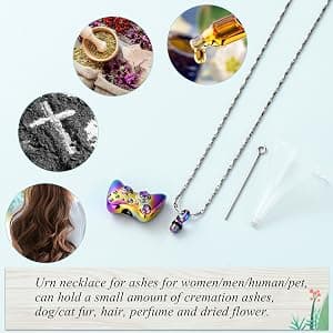 Memorial Pendant, Ashes Necklace of Loved One, Keepsake Gifts for Men Women Imrsanl Game Controller Urn Necklace Cremation Jewelry for Ashes B0CTMCX9JM