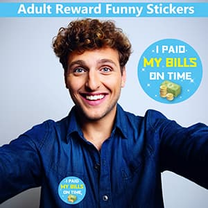 Chirstmas, Holiday, Gag Gifts, White Elephant, Motivational, Inspirational, Office, Coworker, Colleague, Staff, Men, Women Fancy Land Adults Achievement Stickers Funny Novelty Reward Sticker 200Pcs B09B96CW2L