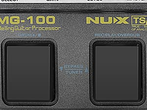 MG-100 Professional Multi Effects Guitar Pedal, Electric Guitar Effects Pedal with 58 Effects, Guitar Effects Processor with Wah Pedal for Sound Di Box Electric Guitar Bass Loop Amplifier Tube Pedal