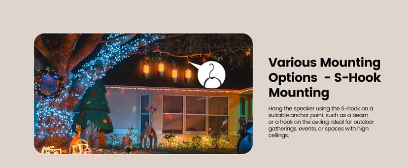 Upgraded Outdoor Speakers Gift for Men Bluetooth Speaker with lights Multi-Sync up to 100 Speakers Auto-Pairing HD Stereo Sound Cool Tech Gadgets for Him IPX5 Waterproof for Outside|Patio|Porch