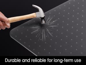 Kuyal Office Chair Mat for Carpet, 32x48 Clear Heavy Duty Computer Chair Mat, Under Desk Protector Carpeted Floors Mat, Easy Chair Movement,Ship Flat