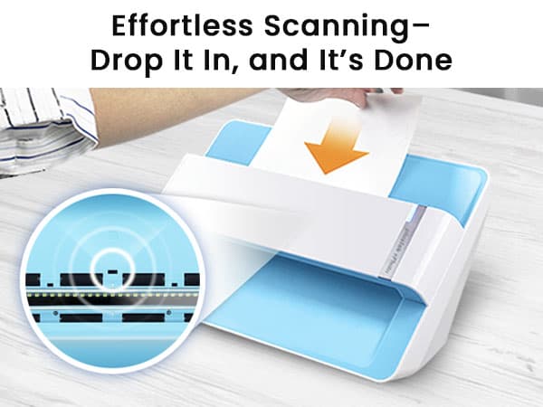 Plustek Photo Scanner ePhoto Z300, Scans 4x6 inch Photos in 2 Seconds, Auto crop and deskew with CCD Sensor, Supports Mac and PC