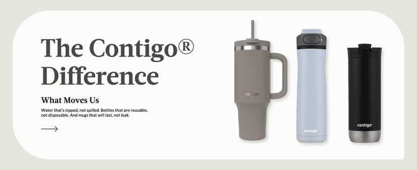 Contigo Byron Vacuum-Insulated Stainless Steel Travel Mug with Leak-Proof Lid Reusable Coffee Mug or Water Bottle BPA-Free 16oz Licorice Keeps Beverages Hot for 6 Hours or Cold for 12 Hours