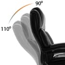 Big and Tall 400lbs Office Chair - Adjustable Lumbar Support Quiet Rubber Wheels Heavy Duty Metal Base, High Back Large Executive Computer Desk, Thick Padded Ergonomic Design for Back Pain (Black)