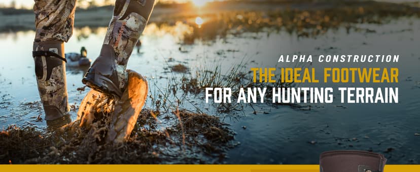 LaCrosse Alphaburly Pro 18" Hunting Boots for Men Featuring Waterproof Rubber, Adjustable Gusset, and EVA Footbed