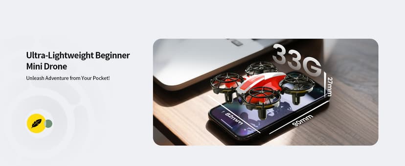 Holy Stone Mini FPV Drone with 1080P HD Camera for Kids & Beginners, RC Nano Quadcopter with Optical Flow Hover, Gesture Control, 3D Flips, 3 Batteries, Great Gift Toy for Boys and Girls, HS210Pro Red