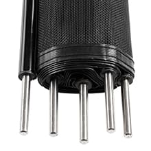 VINGLI Pool Fence 5Ft x 48Ft Swimming Pool Fence in Ground Pool Safety Fencing, Black