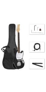 Ktaxon 4 String Electric Bass Guitar, 36-inch Bass Guitar Kit with Split single-coil Pickup, Rosewood Fretboard, Mahogany Body for Kids, Boy and Girl(Red)