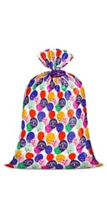 WRAPAHOLIC Reversible Birthday Wrapping Paper - Mini Roll - 17 Inch X 33 Feet - Colorful Balloon with Confetti Design for Birthday, Holiday, Party, Baby Shower B0BJ6V38SZ