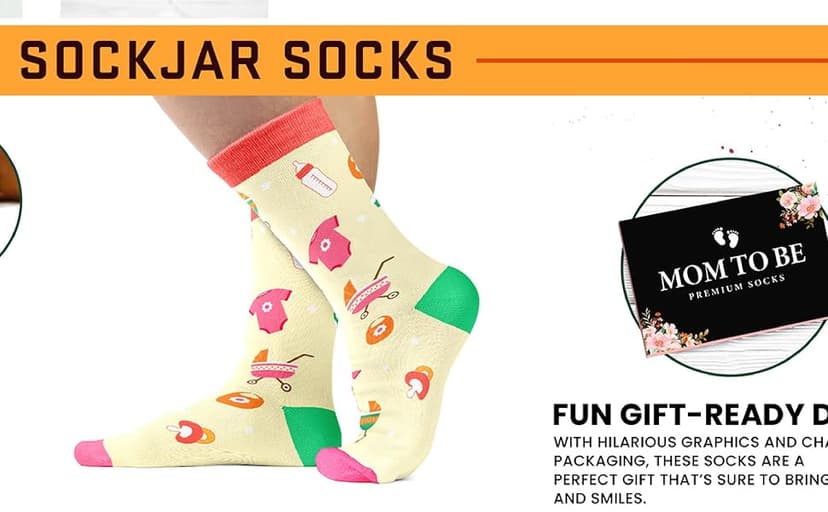 Pregnancy Gifts for New Mom, Dad, Grandma - Funny Socks For Expecting Dog Mom, Dog Dad - Stocking Stuffers B0FGJXDBSW