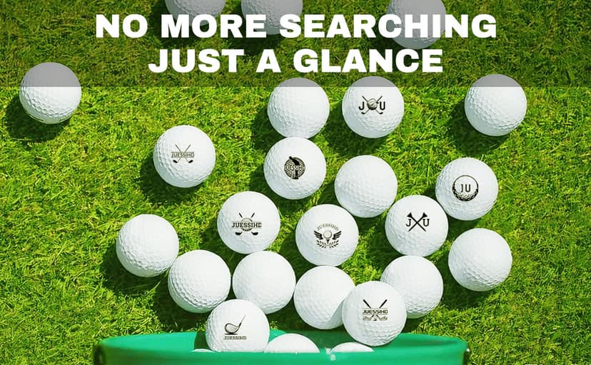 Golf Ball Stamp Personalized - Custom Monogram Logo & Name Marker with Durable Waterproof Ink, Reusable Stamper for Golfers, Men, Women Gifts, Unique Golf Accessories for Retirement, Birthday, Party