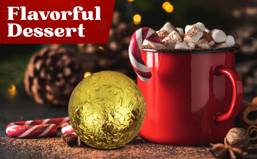 Chocolate Bombs Gift Set - 6 Pack - Cocoa Bombs Premium Hot Chocolate Bomb Filled with Marshmallows and Cocoa Mix - Makes 6 Large Servings - Gift Box.