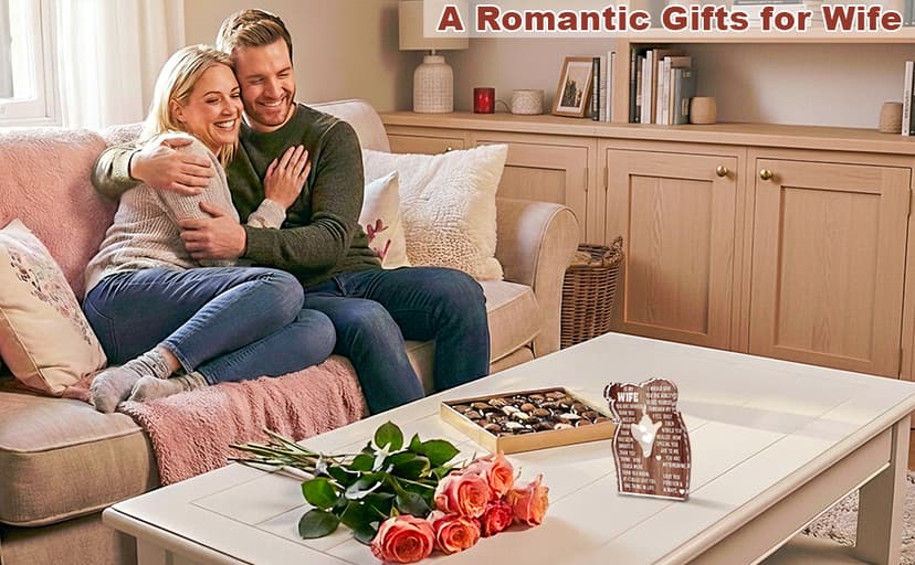 Wife Romantic Anniversary Wedding Gifts for Wife I Love My Wife Birthday Gift Ideas for Women Best Wife Present Gifts for Wife Anniversary Birthday Gifts Ideas to My Wife, Acrylic Sign B0DCBFFQ2X